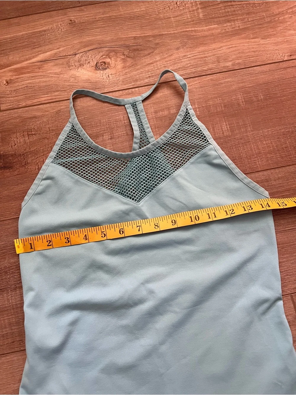 Alo Yoga Elite Tank Top Light Blue Mesh Size Small